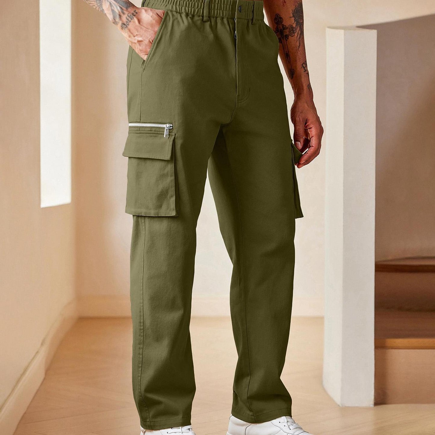 Big & Tall Men's Casual Cargo Pants Relaxed Fit Read More.
