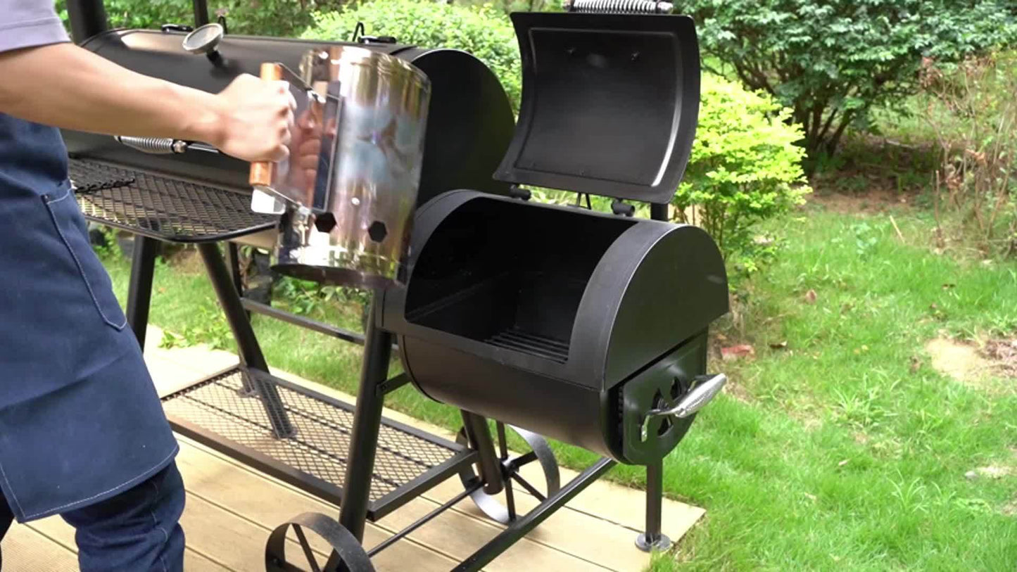 Extra Large Outdoor Grill - Heavy Duty Charcoal Smoker,