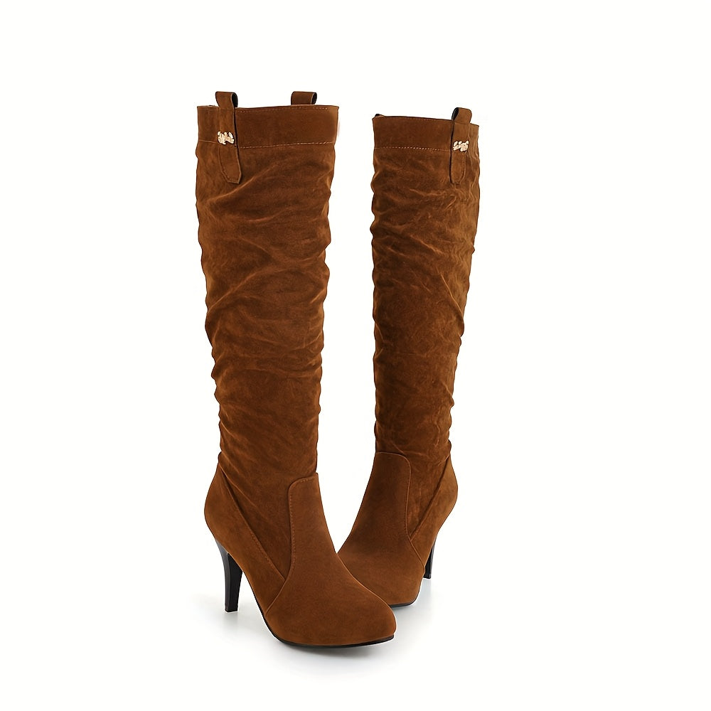 Women’s Mid Calf Stiletto Heel Boots