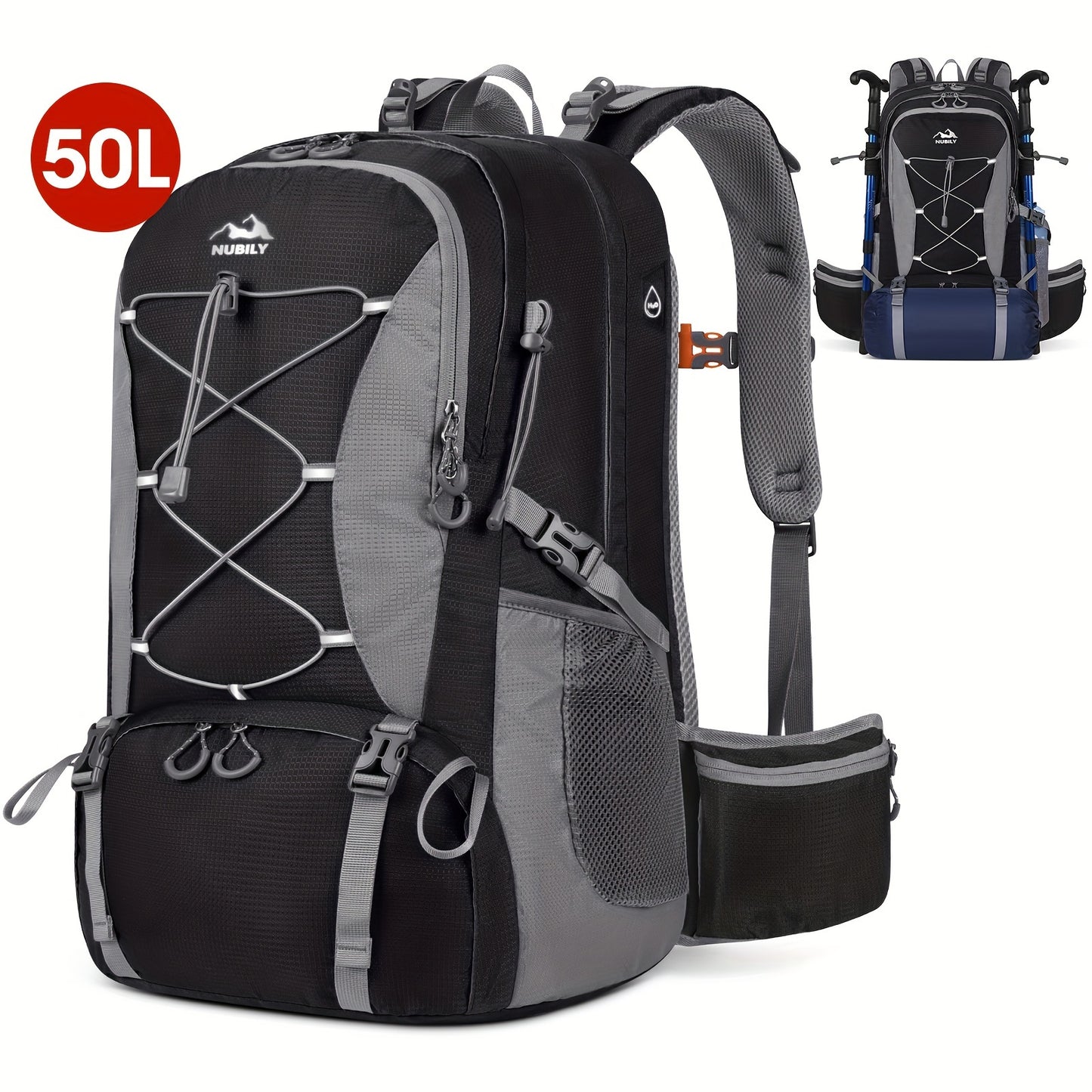 50L Hiking Backpack For Men & Women.