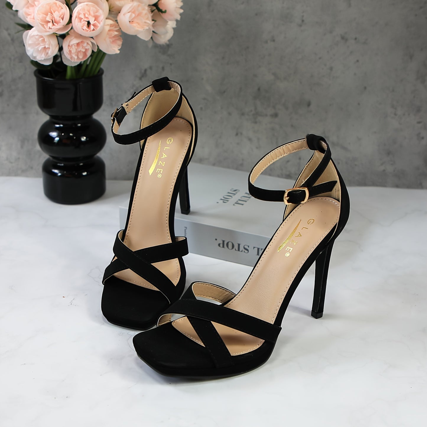 Women’s Stiletto Heel Ankle Strap Sandals