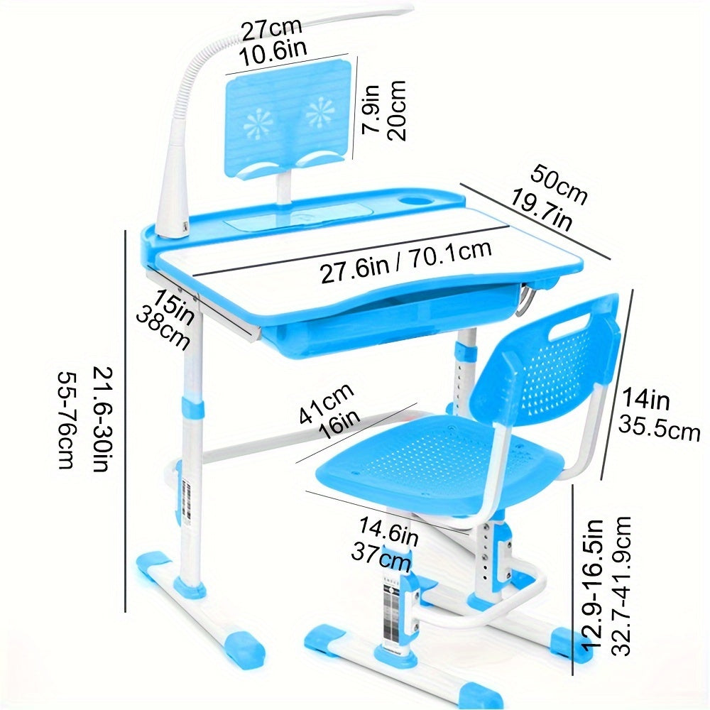 Kids Study Desk And Chair Set,