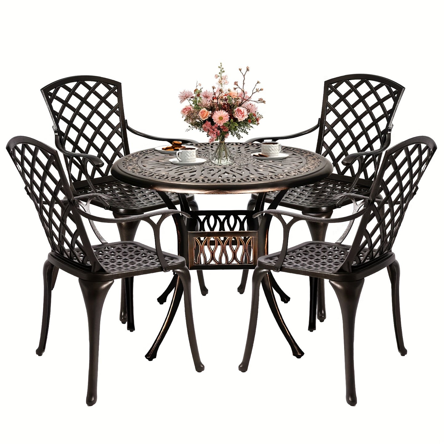 5 Piece Outdoor Patio Dining Set