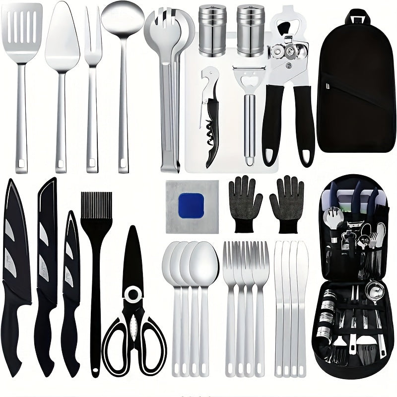 Camping Essentials Cooking Utensils Set For 2.