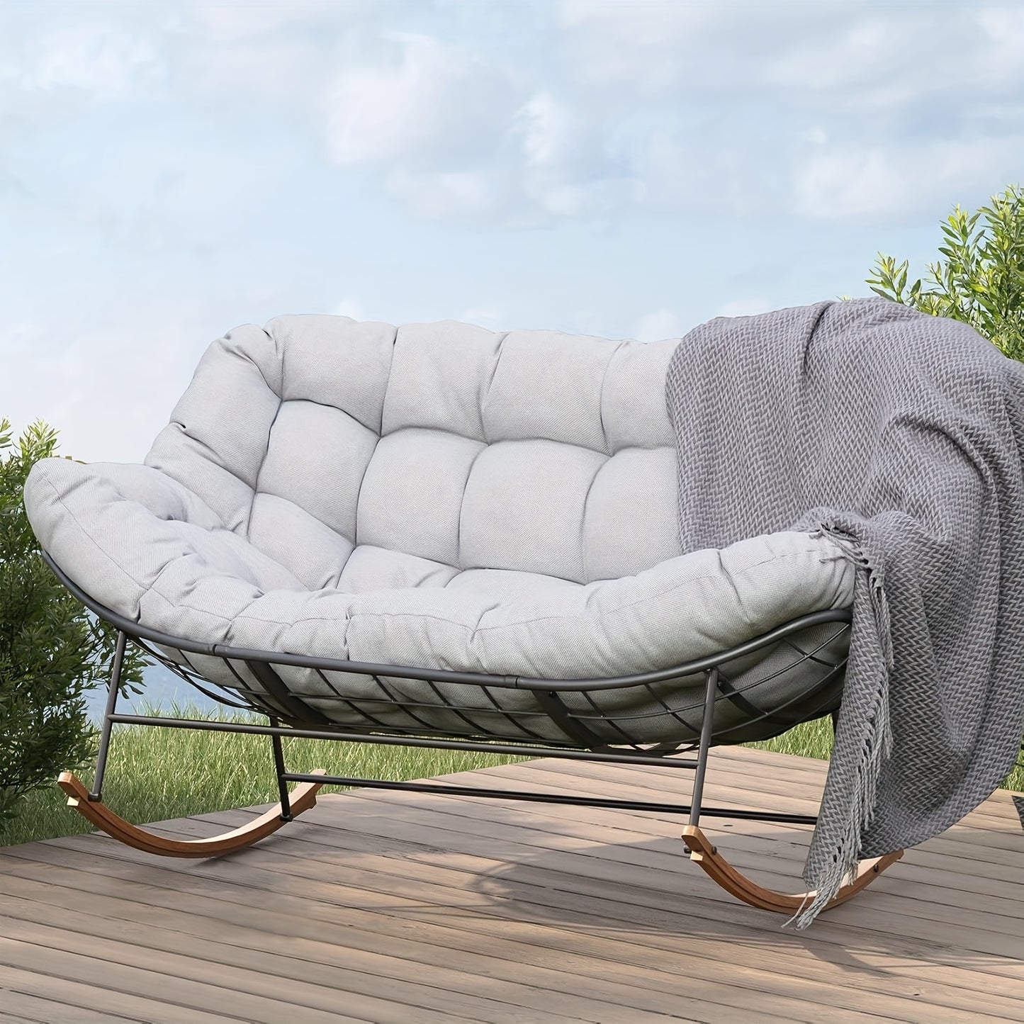 2-Person Oversized Rocking Chair