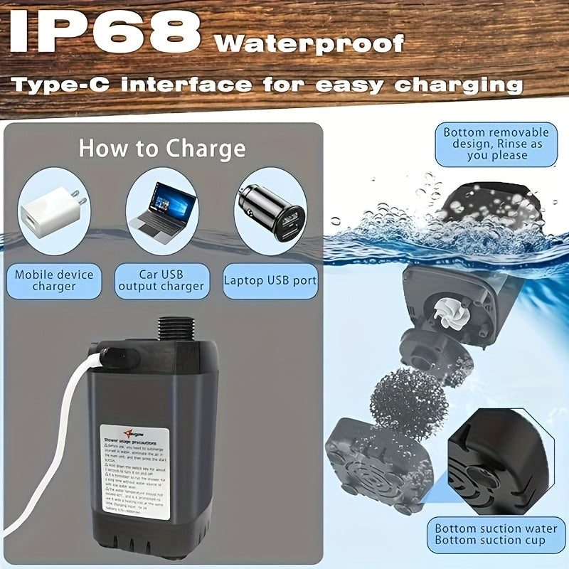 7800mAh Rechargeable Portable Camping Shower