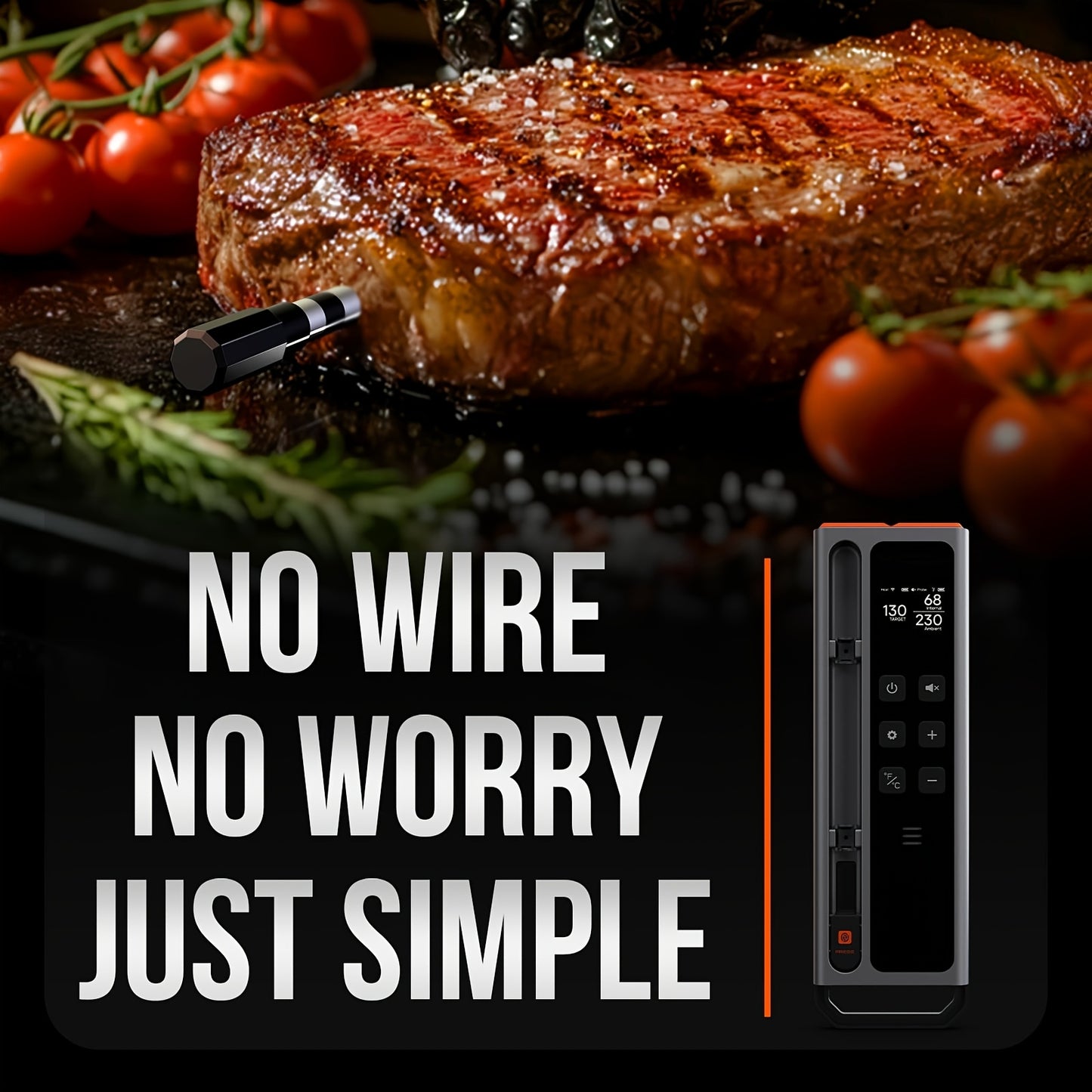 BBQ Meat Temperature Meter, Digital Wireless Read More.