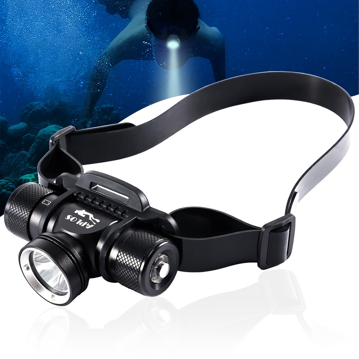 H900 Headlamp, Aircraft Grade Aluminum Alloy, Rechargeable.