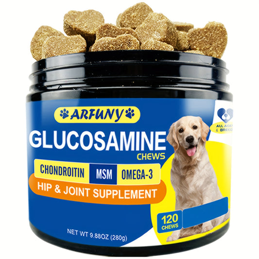 Hip & Joint Supplement For Dogs, 10oz Glucosamine Chews for Dogs, Read More