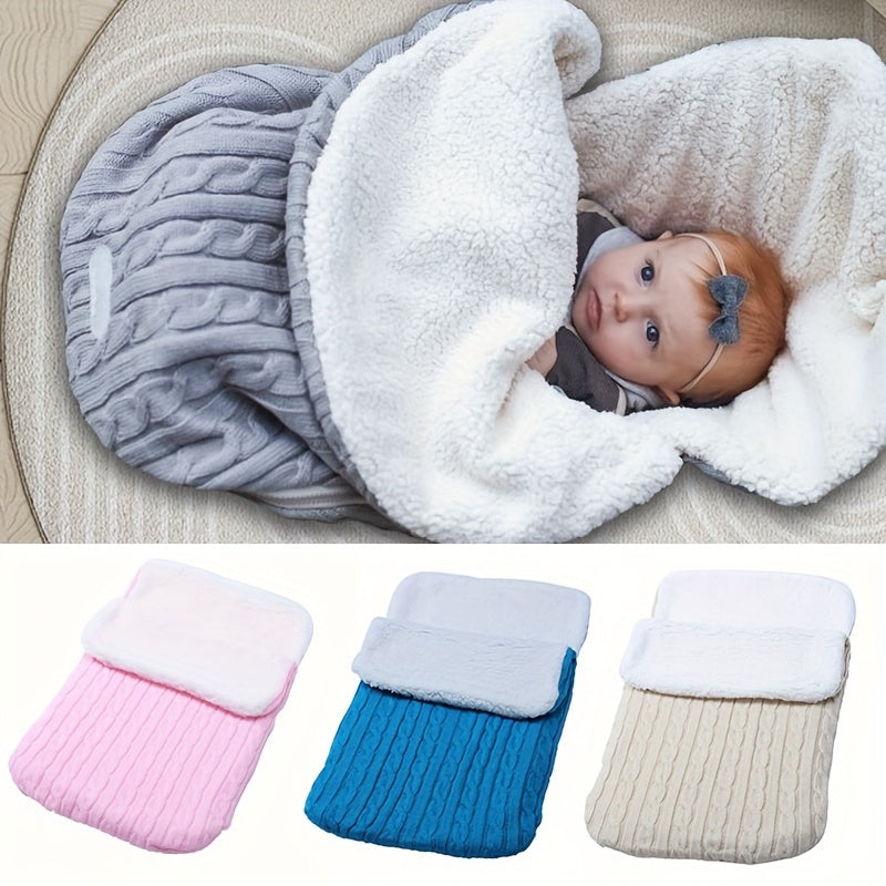 Baby's Fleece Sleeping Bag, Thick Knitted, Warm