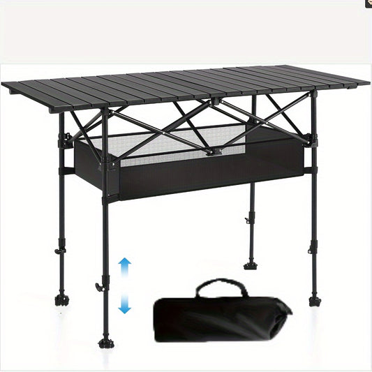 Aluminum Folding Camping Table, w/Carry Bag.