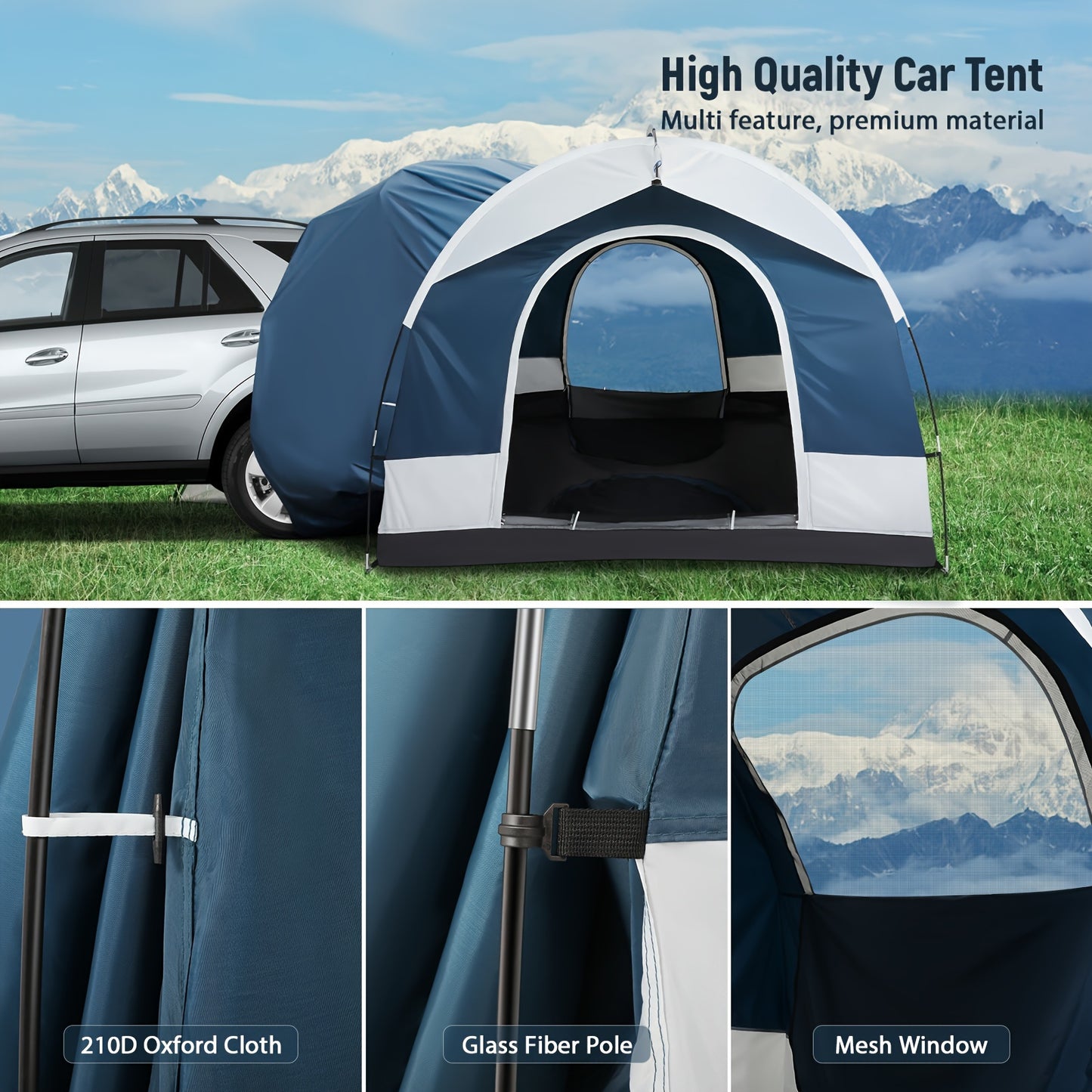 Waterproof SUV Camping Tent for 4 People
