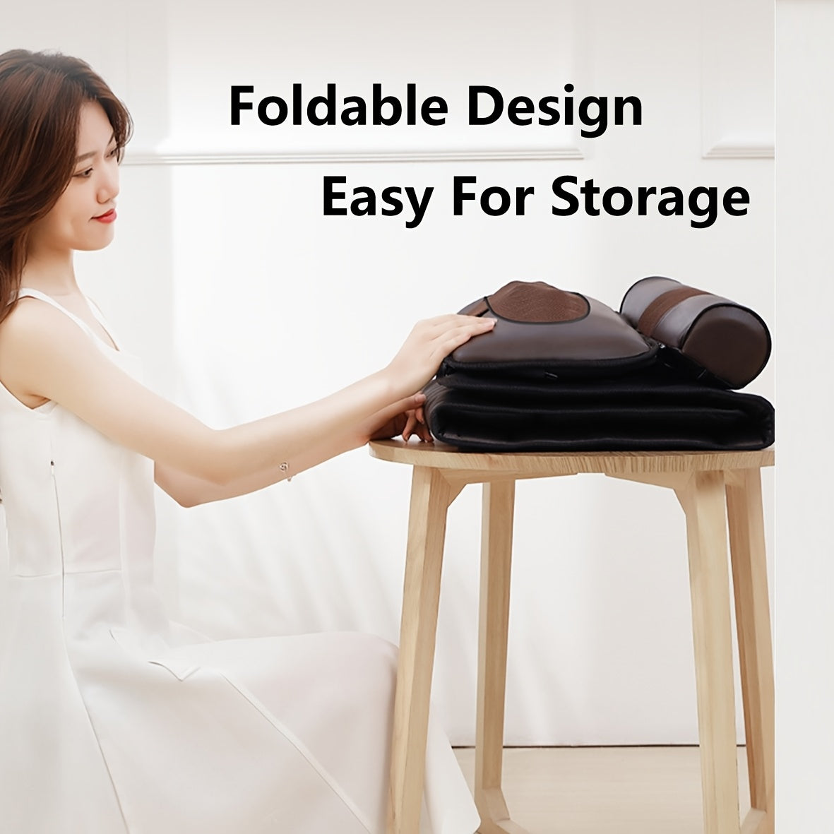 Full Body Heated Massage Pad with Removable Neck Pillow