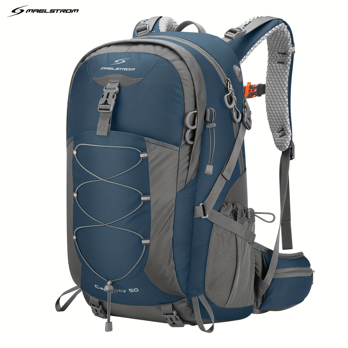 Hiking, Camping Backpack, 50L With Rain Cover Lightweight.