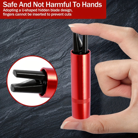 4pcs Emergency Car Escape Tools - Hammer with Seatbelt Cutter,