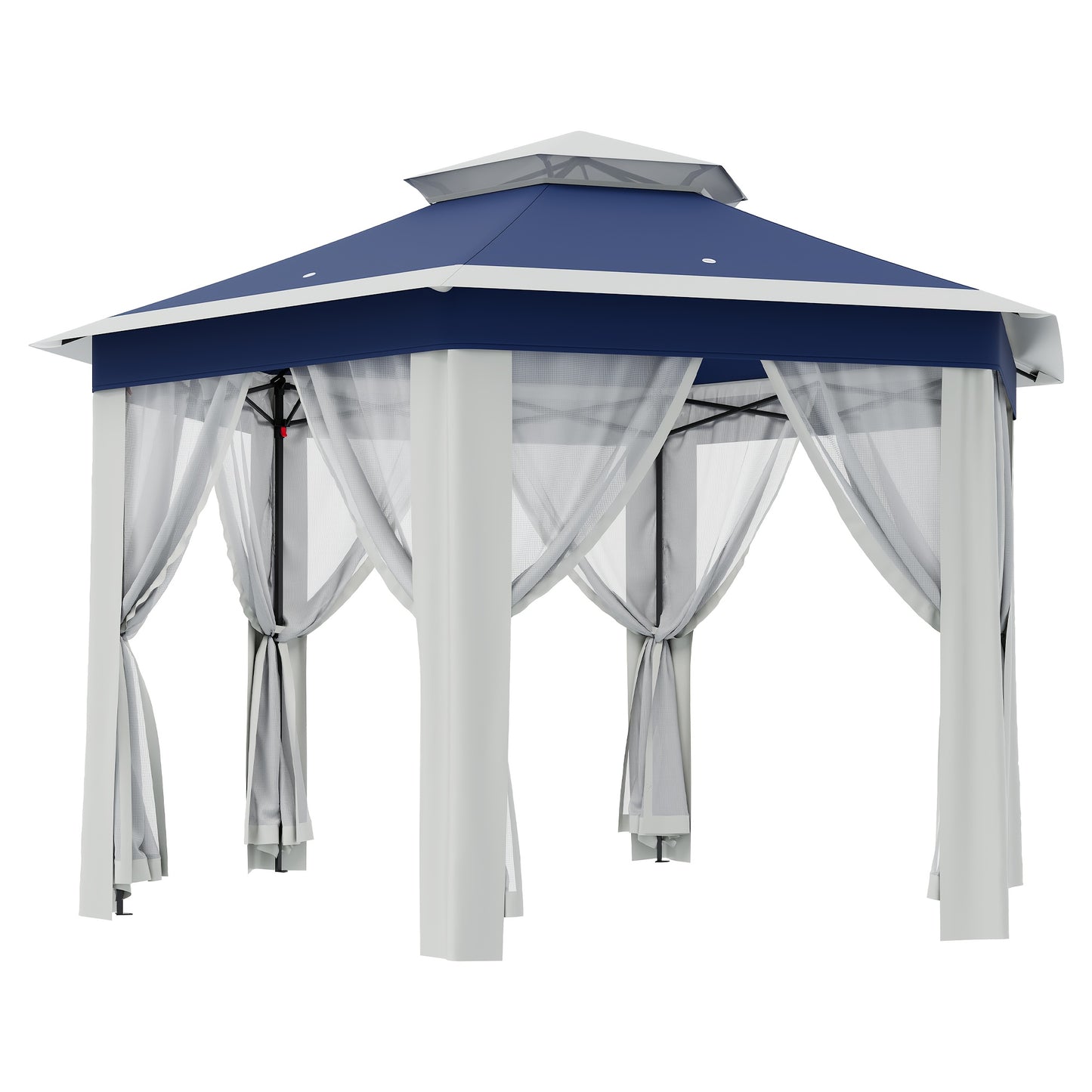 13' x 13' Pop-Up Gazebo Hexagonal Color: Grey, Green, Khaki, Blue