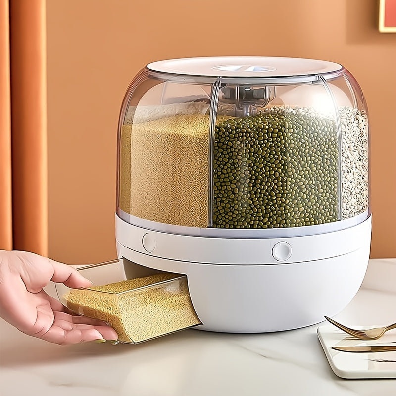 1pc Large Capacity 6 Grain Dispenser with Lid - Read More