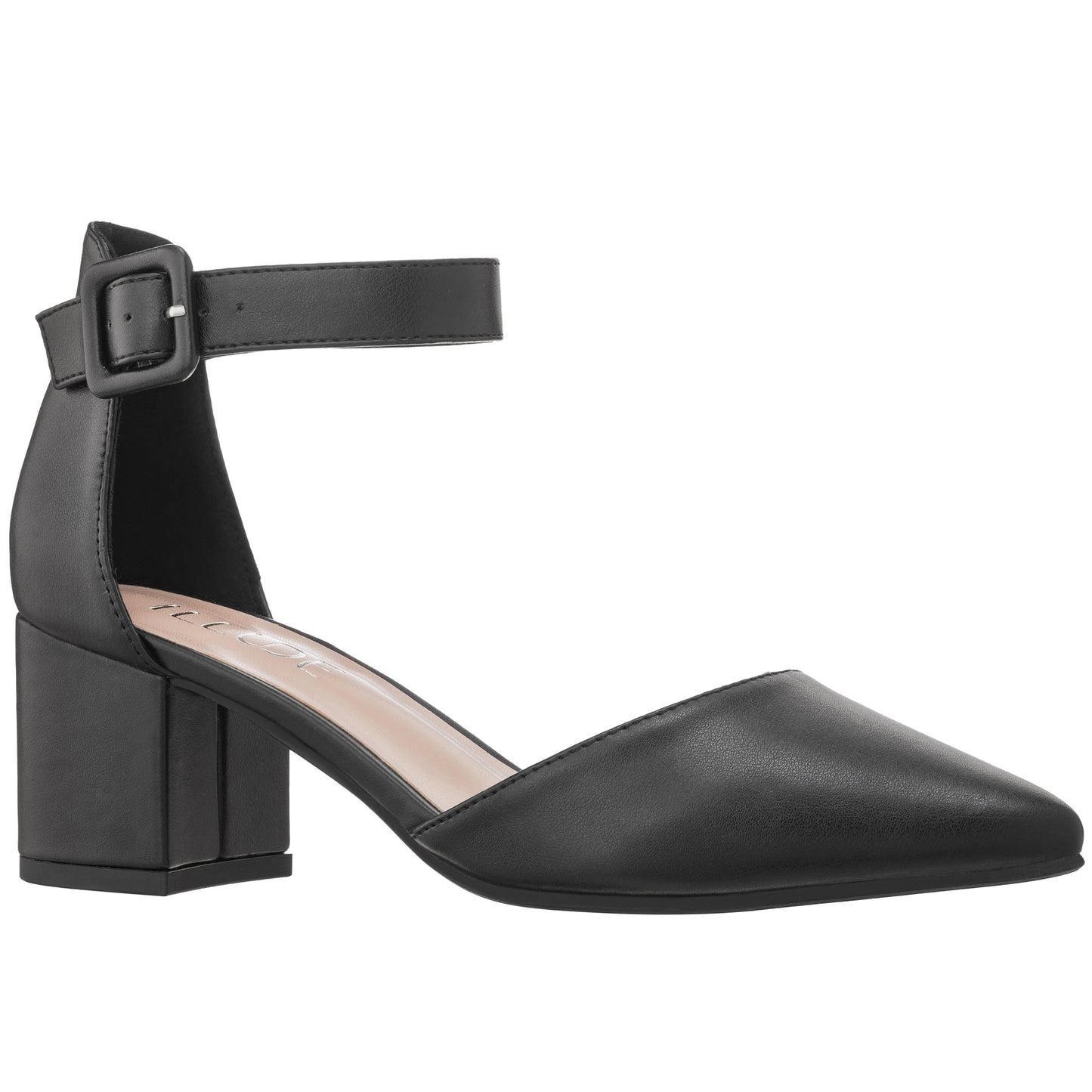 Women Point Toe Chunky Heeled Ankle Strap Elegant Pumps See More