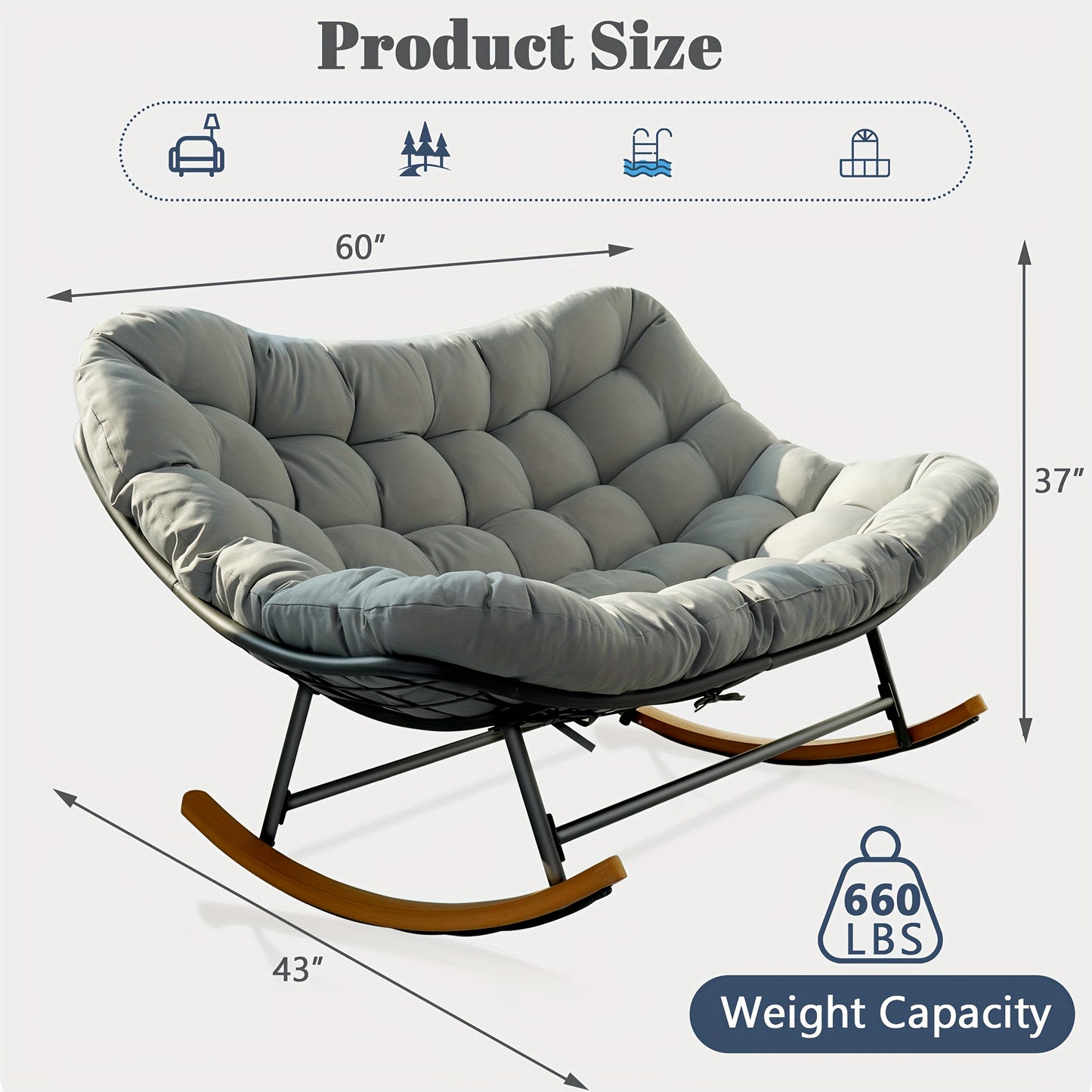 Oversized Outdoor Rocking Chair