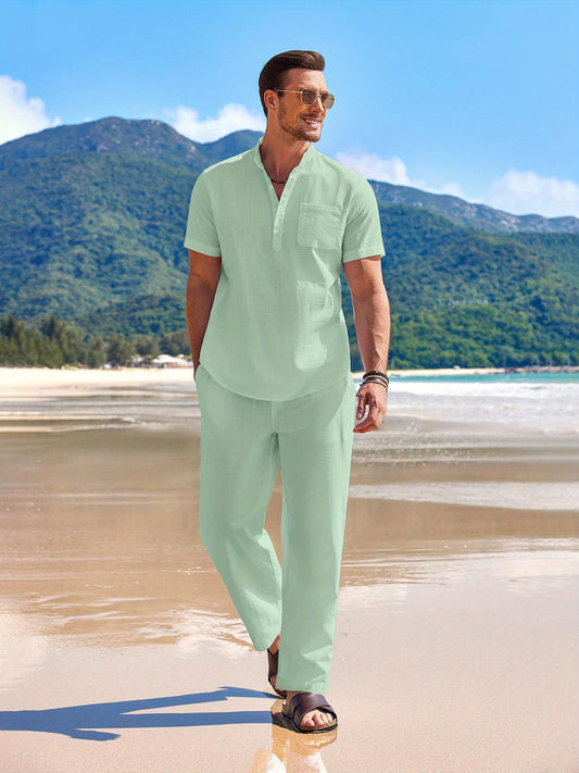 Men's 2-Piece Cotton Summer Outfit