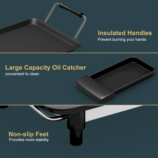 35" Electric Griddle Large Cooking Plate Read More.