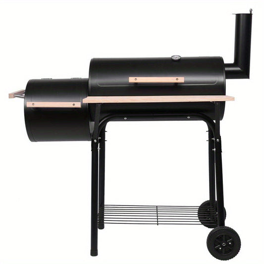 Heavy Duty Portable BBQ Grill and Offset Smoker