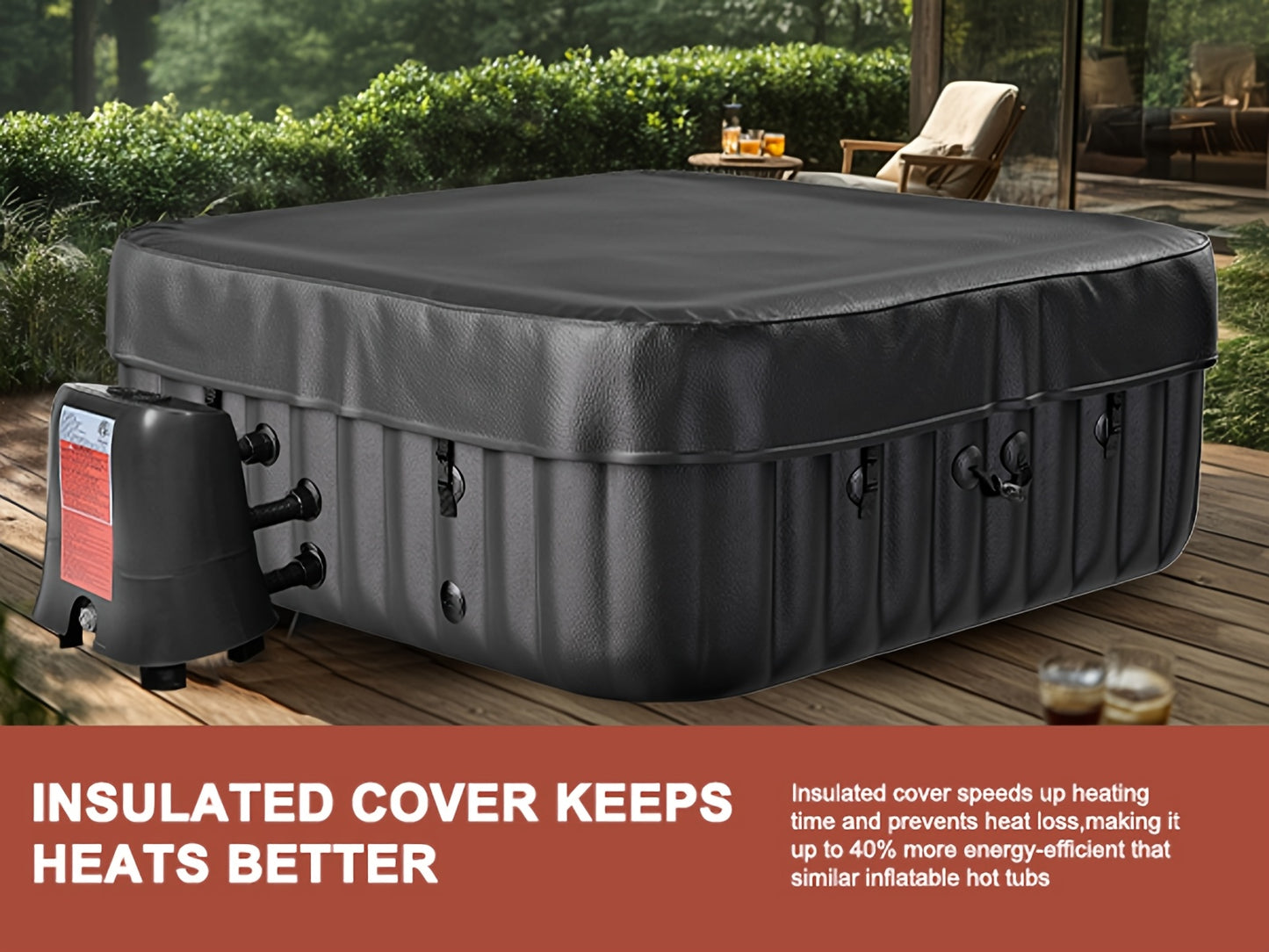 Inflatable Outdoor Spa for 4 to 6 People