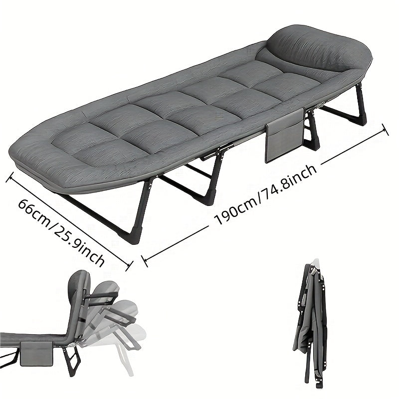 Only Outdoor 720 Lbs. Portable Folding Camping Bed with Comfortable Mattress And Pillows