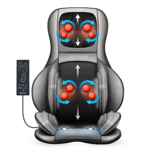 Shiatsu Heated Massage Chair Pad for Full Body Relaxation