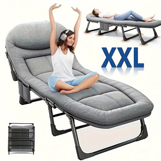 Only Outdoor 720 Lbs. Portable Folding Camping Bed with Comfortable Mattress And Pillows