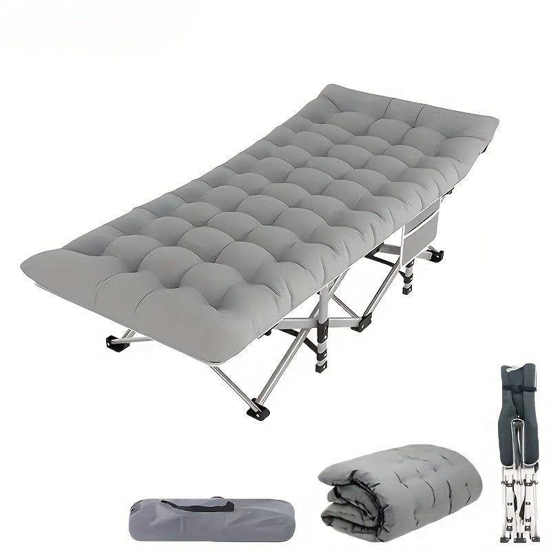 Only Outdoor 720 Lbs. Portable Folding Camping Bed with Comfortable Mattress And Pillows