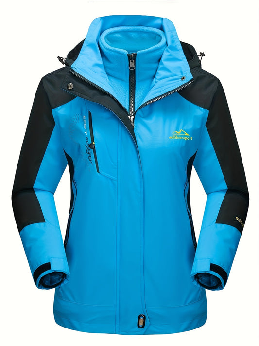 Women's 3-in-1 Winter Coats Hiking, Camping Jacket