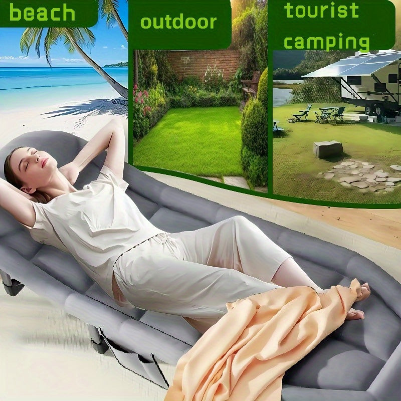 Only Outdoor 720 Lbs. Portable Folding Camping Bed with Comfortable Mattress And Pillows