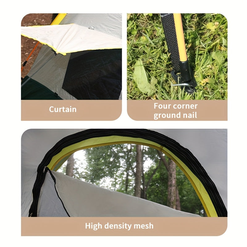 All Season Automatic Pop Up Camping Tent for 2 to 4 People