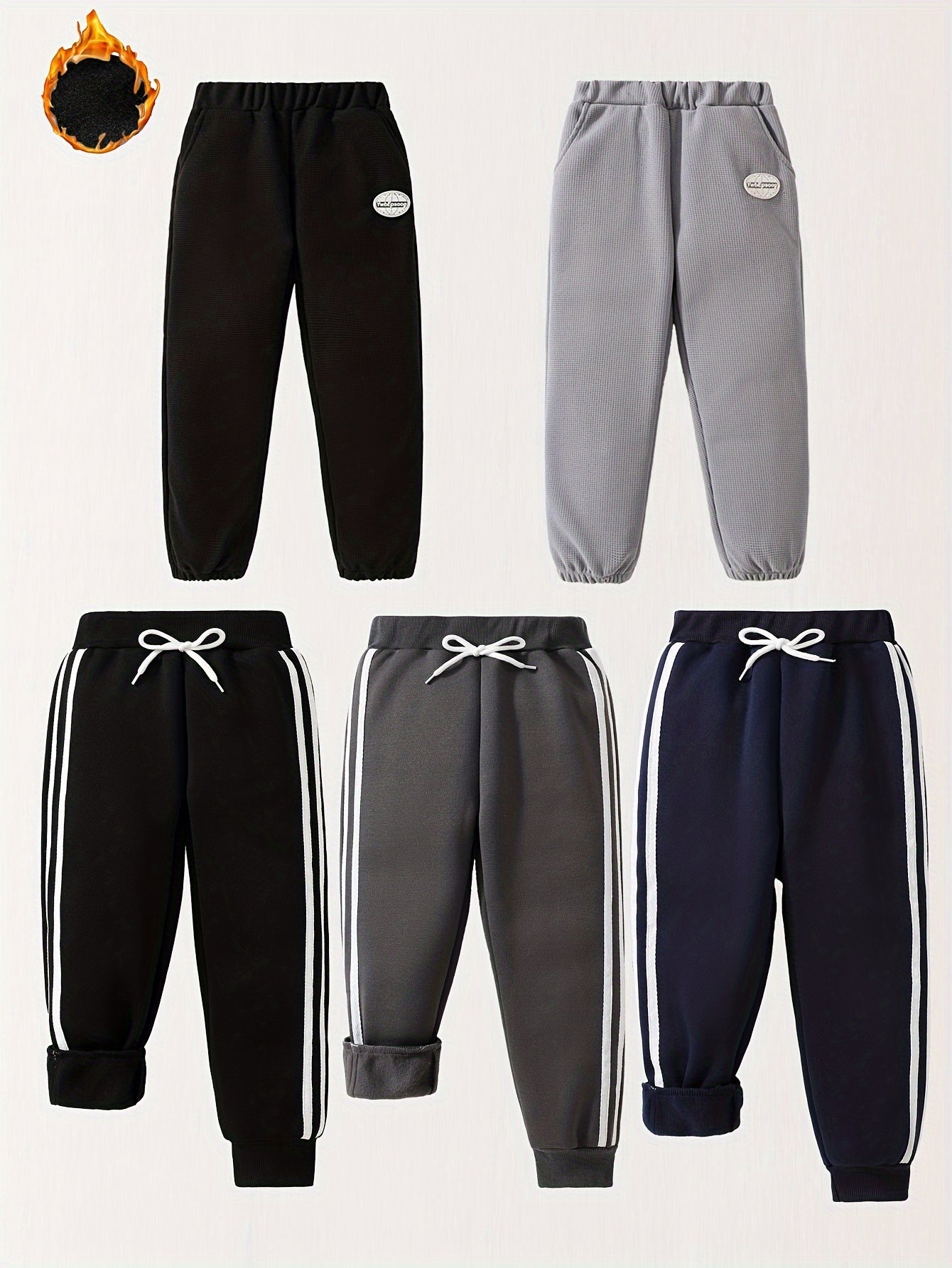 5pcs-the New Boys' Fashion Casual Pants.