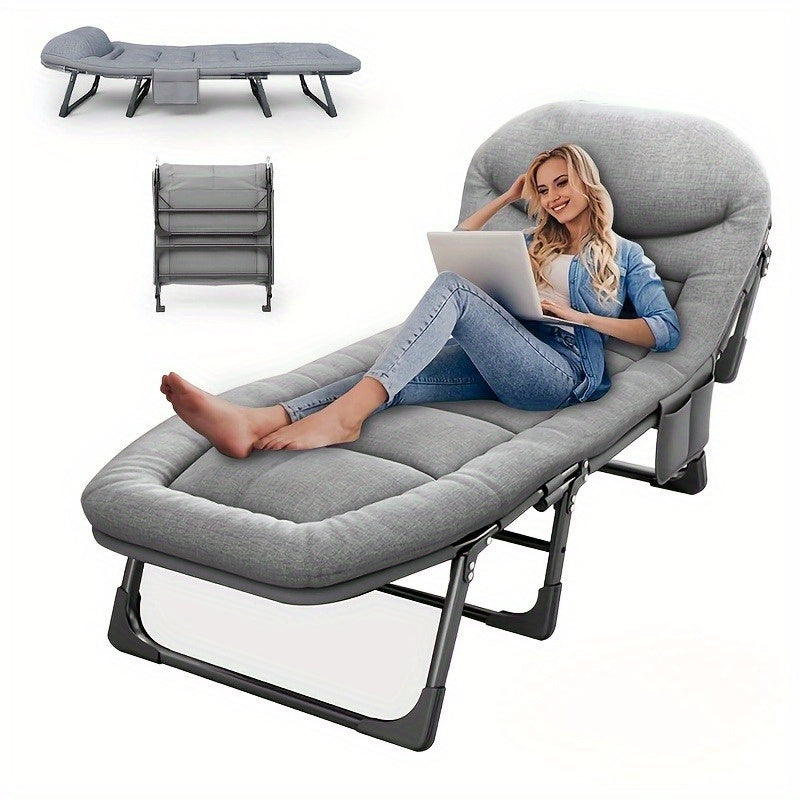 Only Outdoor 720 Lbs. Portable Folding Camping Bed with Comfortable Mattress And Pillows