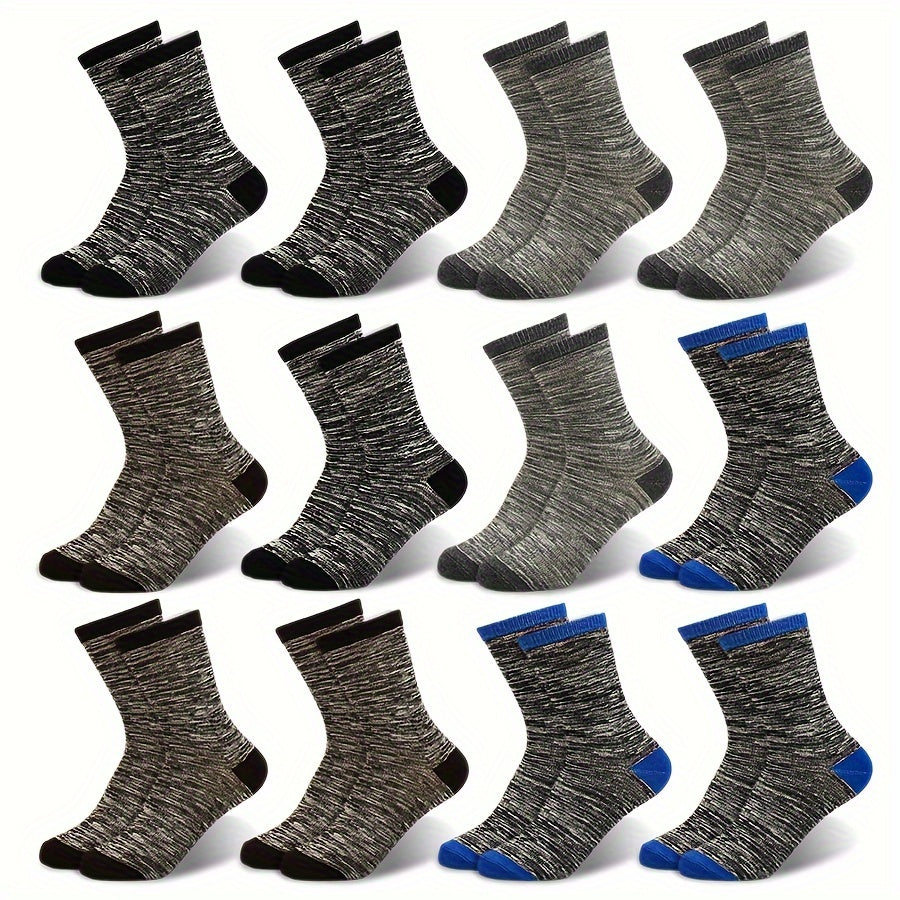 12 Pair Of Boy's Mid Crew Sport Socks, see more