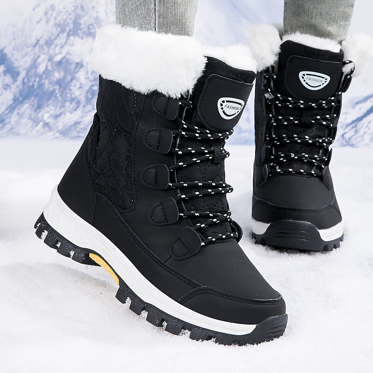 Women's Outdoor Winter Boots, Warm Non-slip Boots