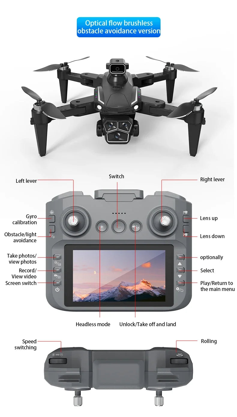 S12 Drone 8K Professional GPS HD Camera Drones 5G WIFI Brushless Motor and more