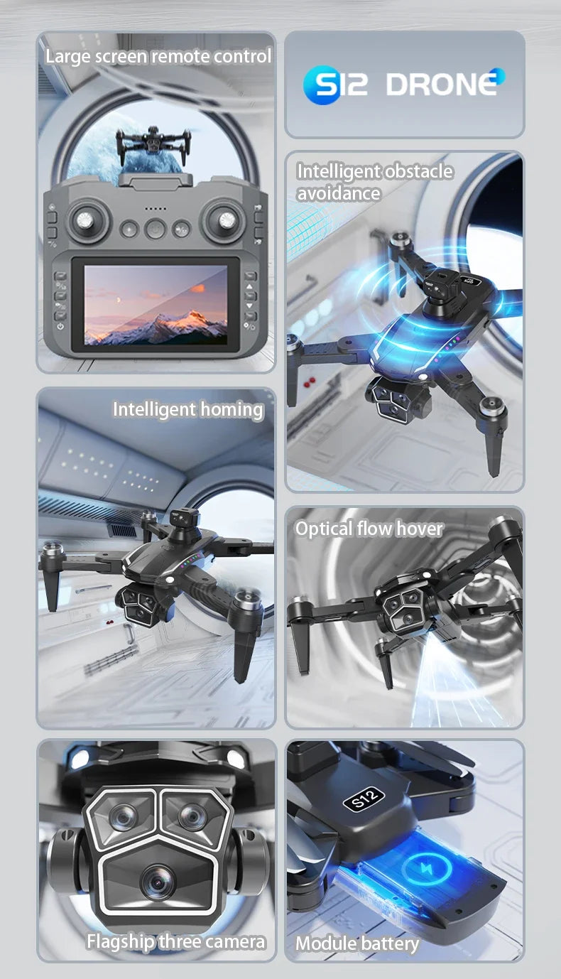 S12 Drone 8K Professional GPS HD Camera Drones 5G WIFI Brushless Motor and more