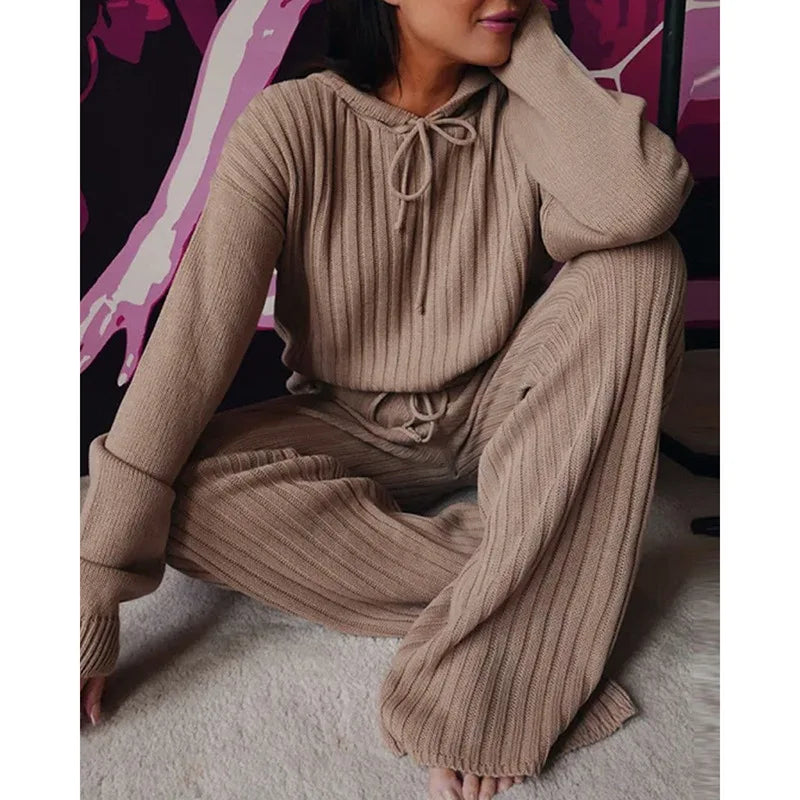 Women's Sweat Suit Long Sleeve, Hoodie, Pants Suit.