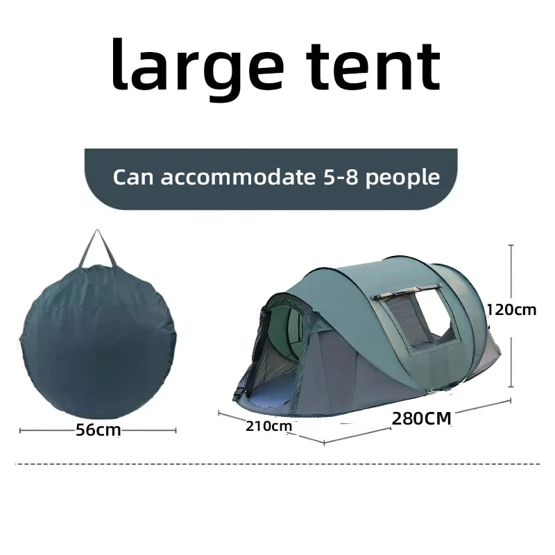 Automatic Pop Up Camping Tent for 4 to 6 People