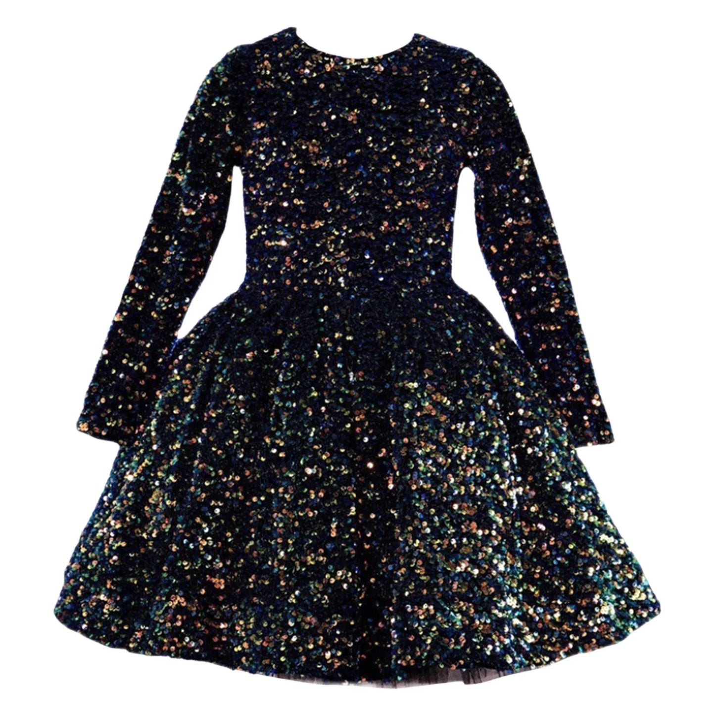 Toddler, Kids, Girls Cute Sequin Glitter Party Gown Formal Dress.