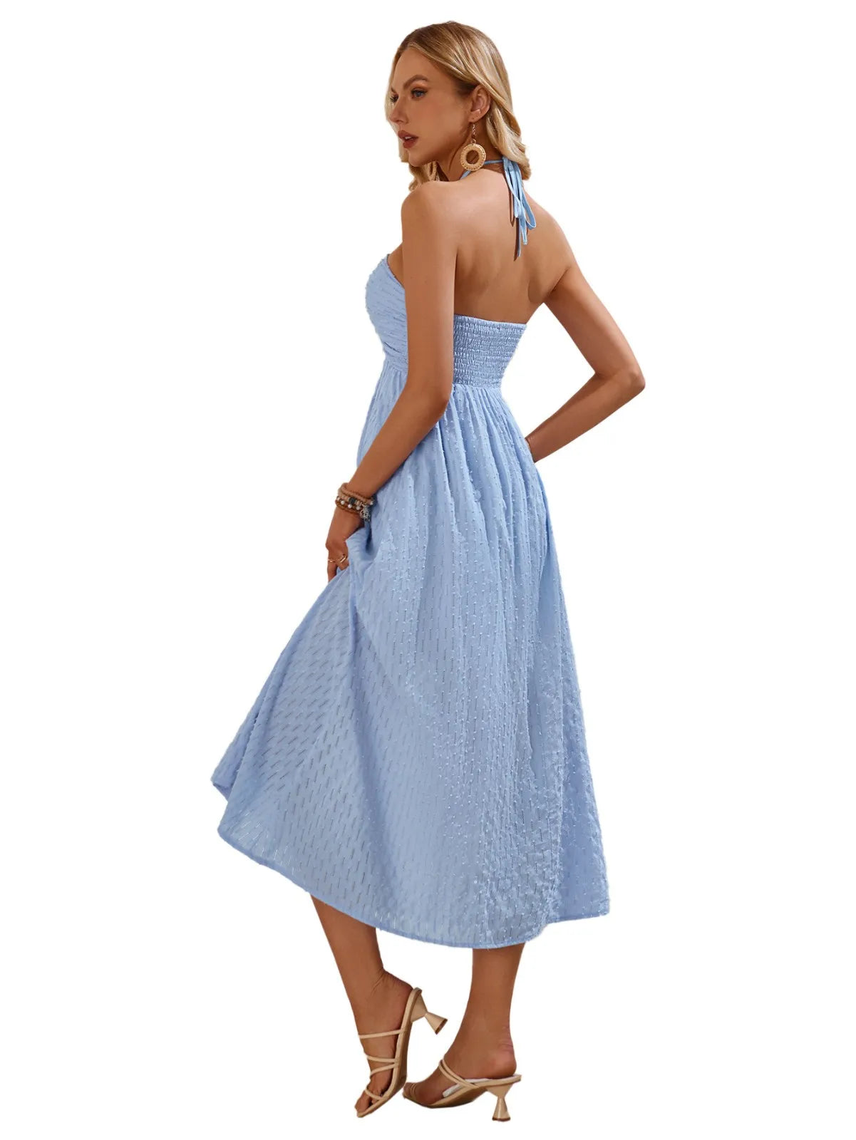 Women's V-Neck A-Line Summer Dress