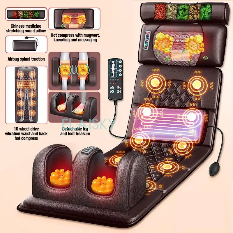 Electric Heated Massage Mattress with Infrared Therapy