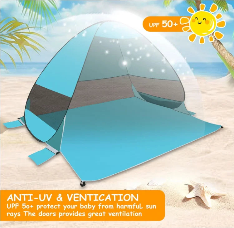 Beach Sun Shelter Tent with Automatic Setup