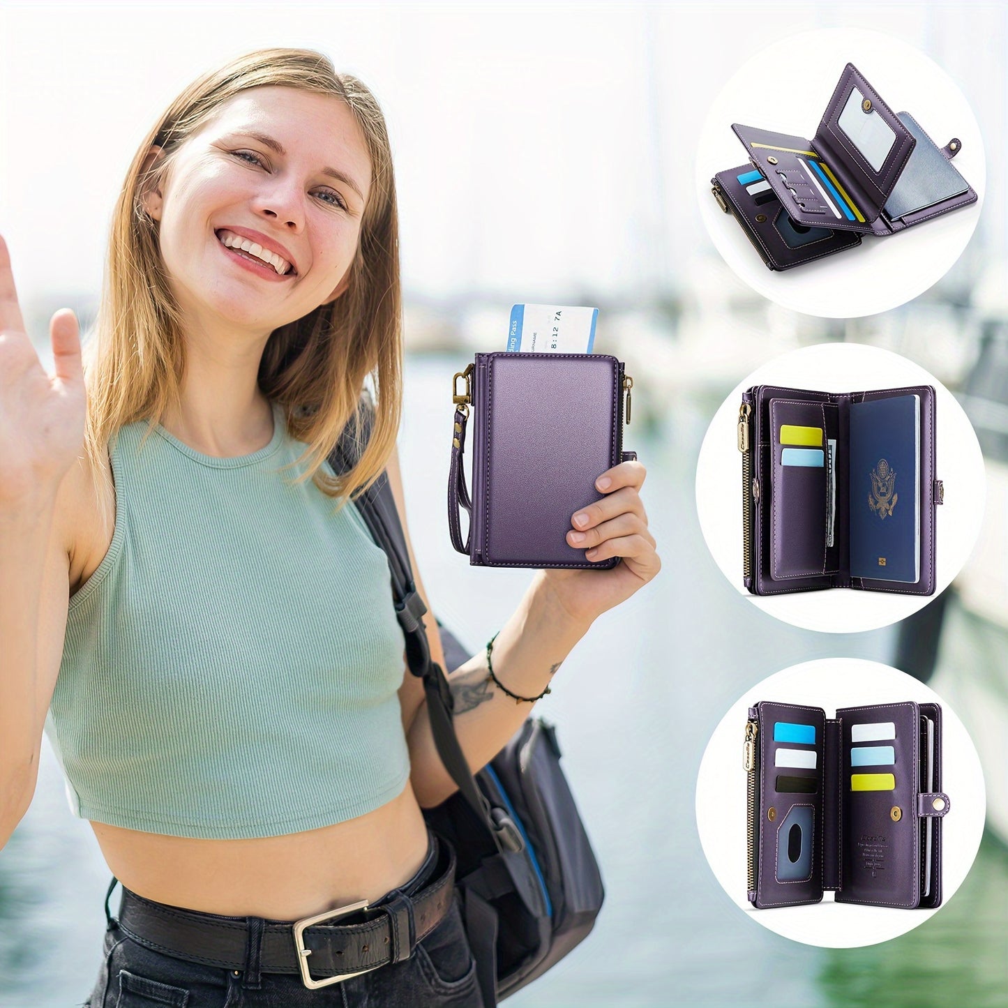 RFID-Blocking Passport Wallet - for Men & Women,