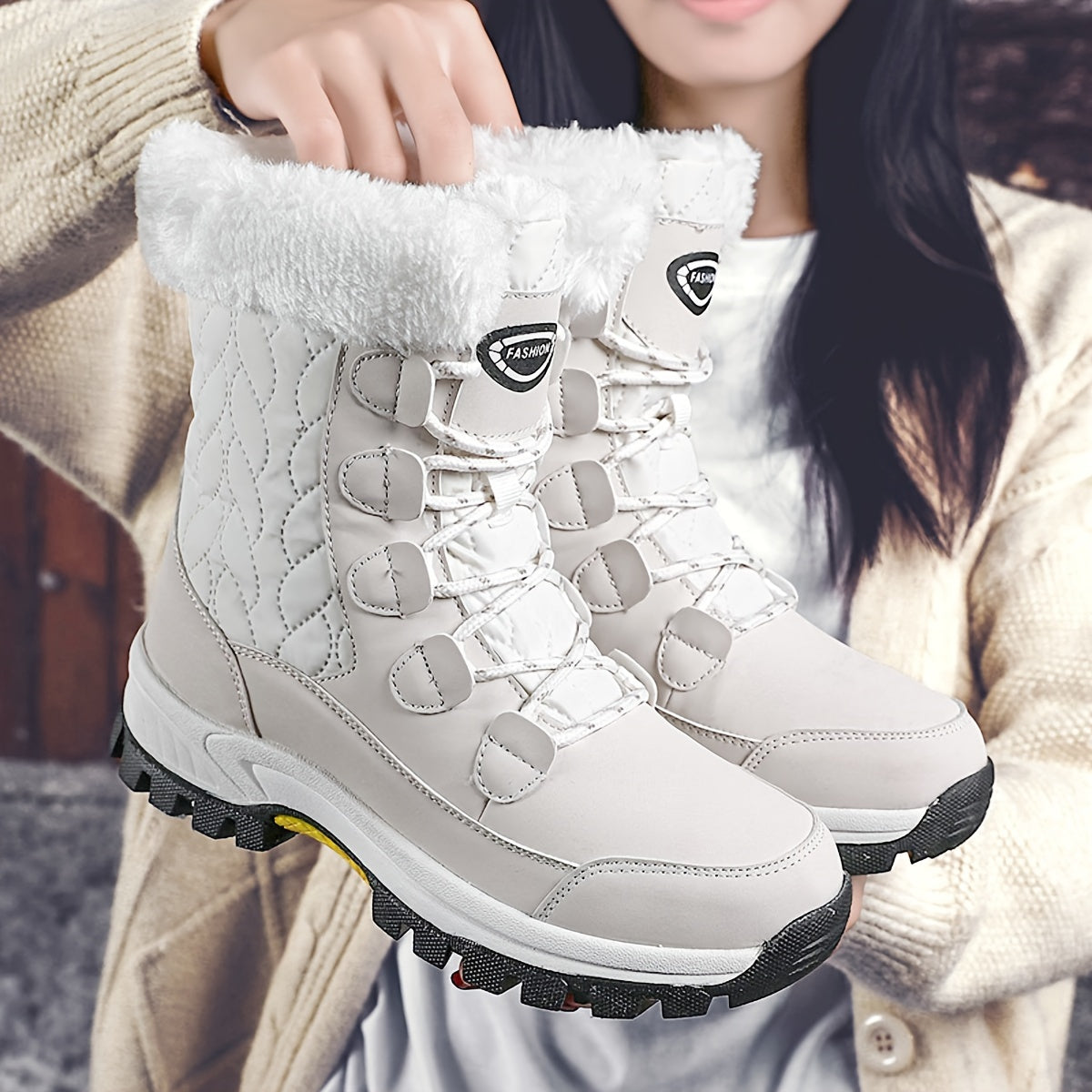 Women's Outdoor Winter Boots, Warm Non-slip Boots