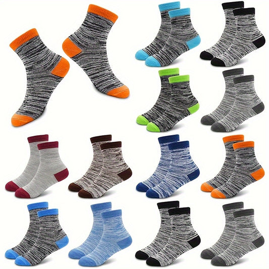 12 Pair Of Boy's Mid Crew Sport Socks, see more