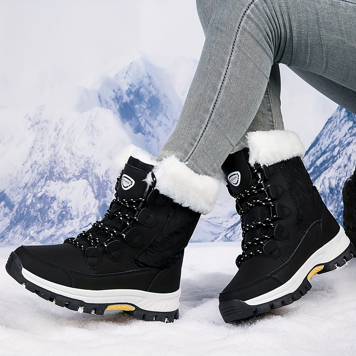 Women's Outdoor Winter Boots, Warm Non-slip Boots